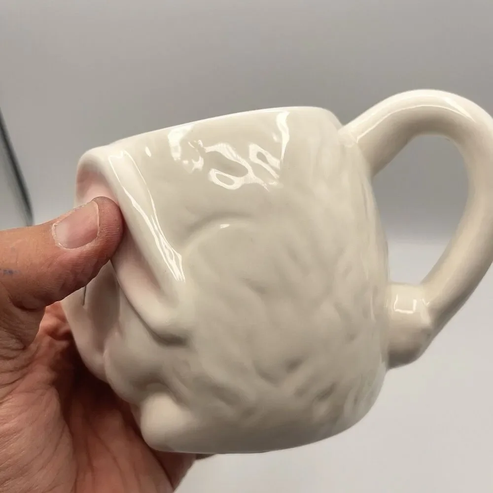2 Williams Sonoma Figural Bunny Rabbit Mug 